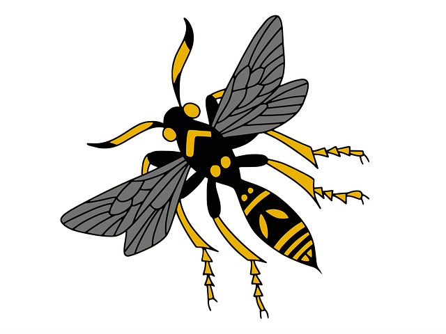 Free wasp cartoon yellow vector