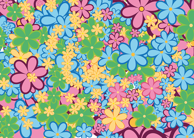 Free flower spring background illustration