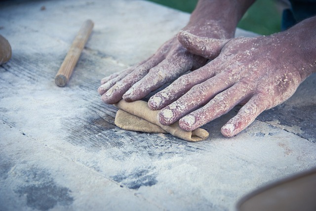 Free Bread Kneading photo and picture