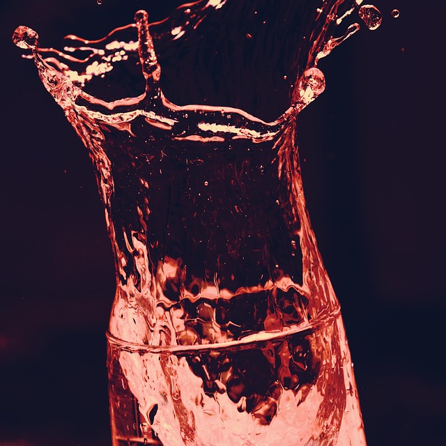 Free Water Glass Red photo and picture