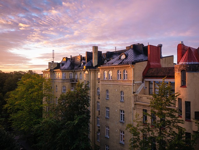 Zonsopkomst, Oud Gebouw, Gebouw
