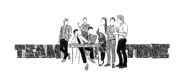 Free team teamwork drawing illustration