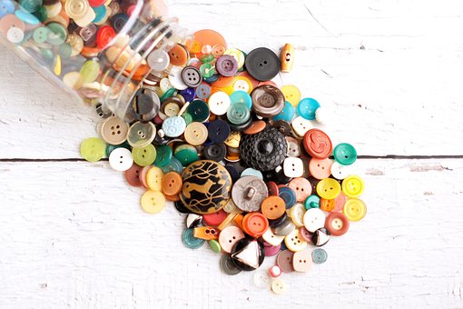 Hobby, Handgemacht, Sew, Sewing, Buttons