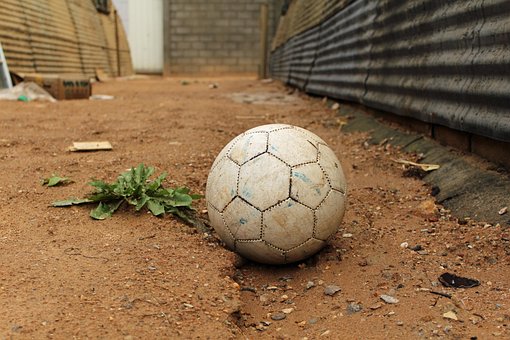 Alt, Fußball, Ball, Verlassen