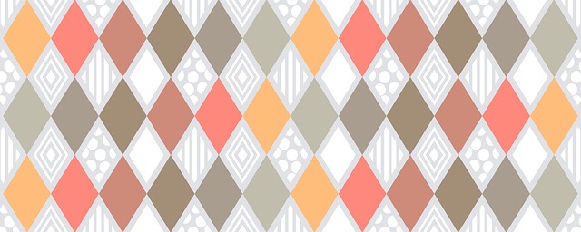 Free non-seamless pattern diamond shape illustration
