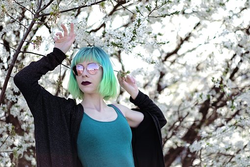 Free Green Hair Neon Hair photo and picture