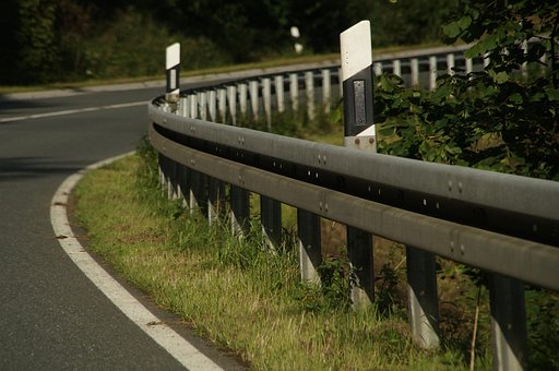 Leitplanke, Motorrad, Unfall, Sicherheit