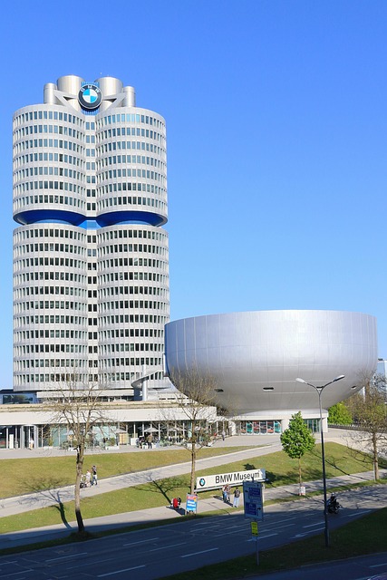 Bmw, Museum, München, Duitsland, Gebouw