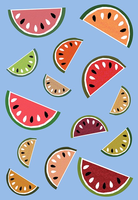 Pepene, Fructe, Model, Colorat, Proiecta