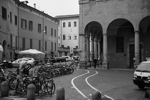 Bologna, Alb-Negru, Ploaie, Vechi