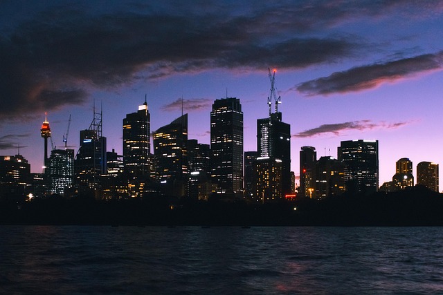 Sydney, Stadt, Lila, Rosa, Stadtbild