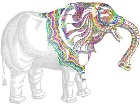 Free Elephant Abstract illustration and picture