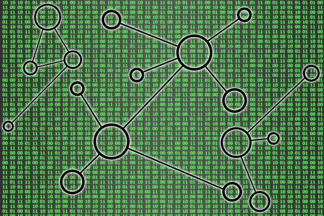 Free network communication technology illustration