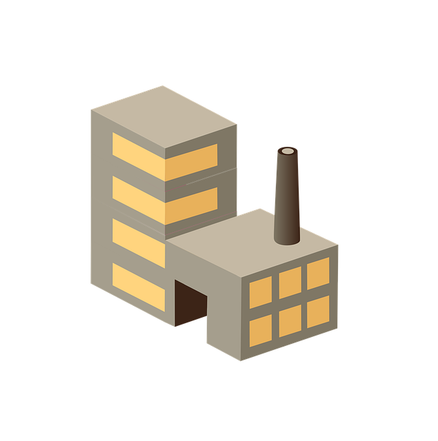 Isometrisch, Fabrik, Industriell