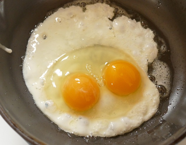 Free Fried Egg Double Yolked Egg photo and picture