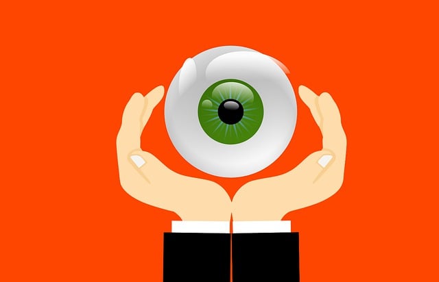 Free eye care hand illustration
