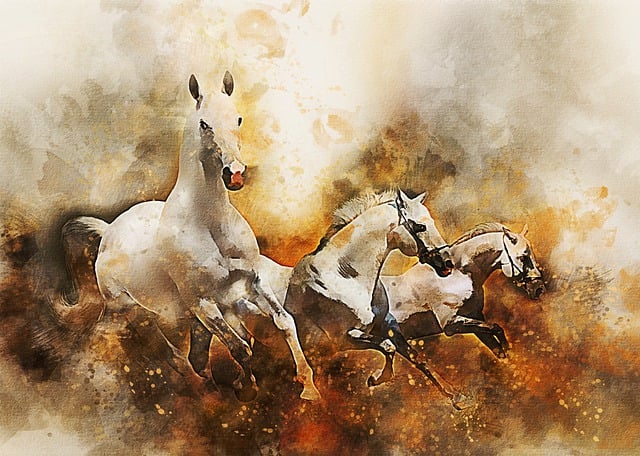 Free horses mammal animal illustration