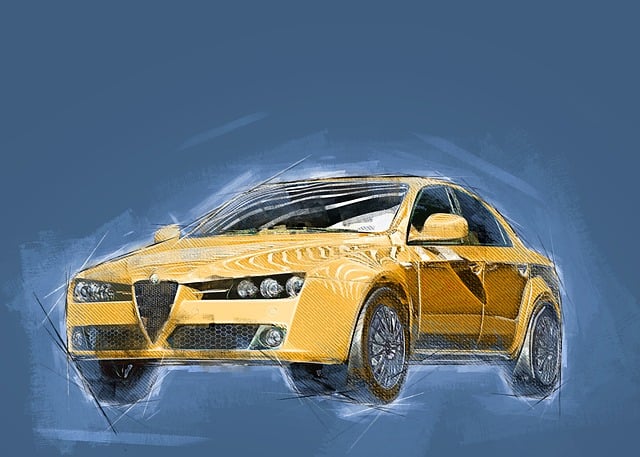 Free car sports car alfa romeo illustration