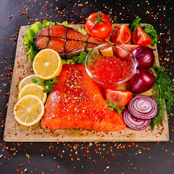 Alimentos, Peces, Salmón, Cocina, Pescados Y Mariscos