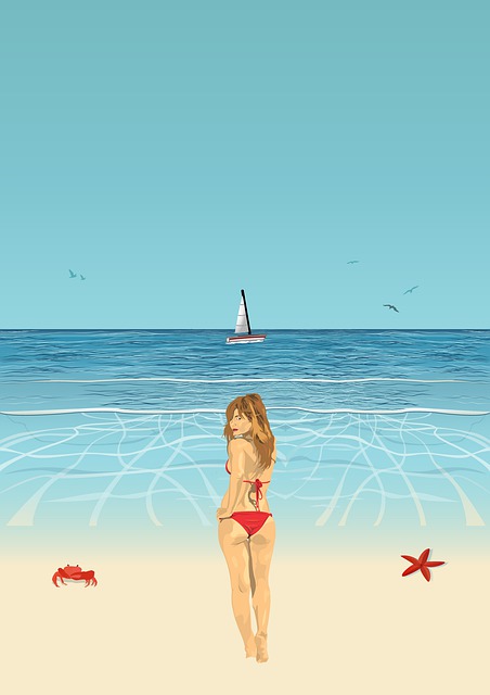 Hav, Himmel, Strand, Sommer, Vann, Pike