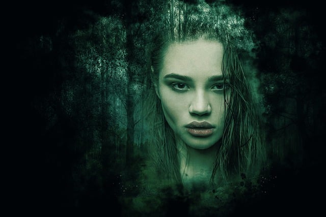 Free fantasy dark gothic illustration