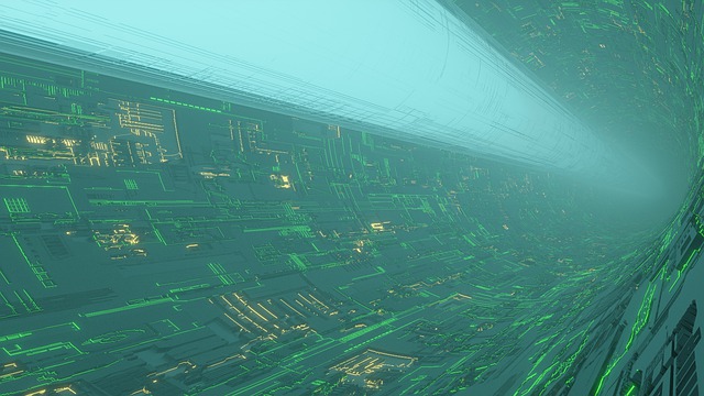 Free big data data tunnel data highway illustration