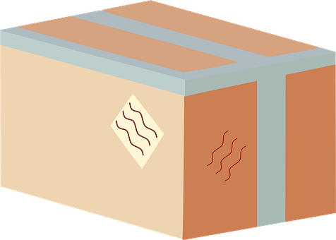 Paquete, Caja, La Entrega De, Cinta