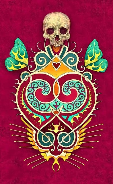 Free day of the dead party celebration illustration