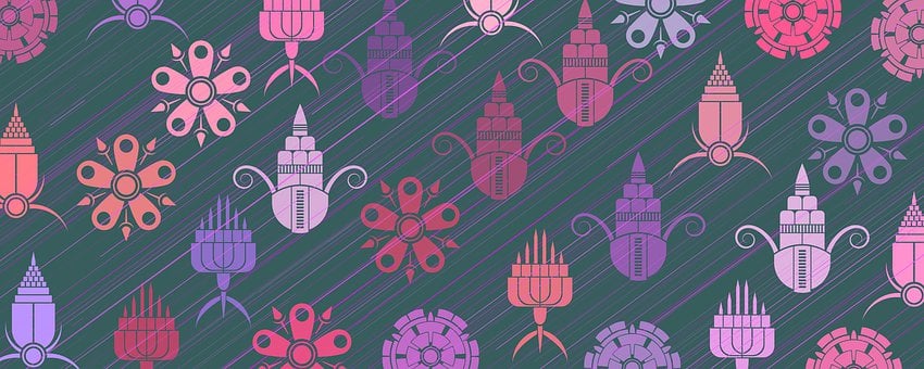 Free Floral Non-Seamless illustration and picture