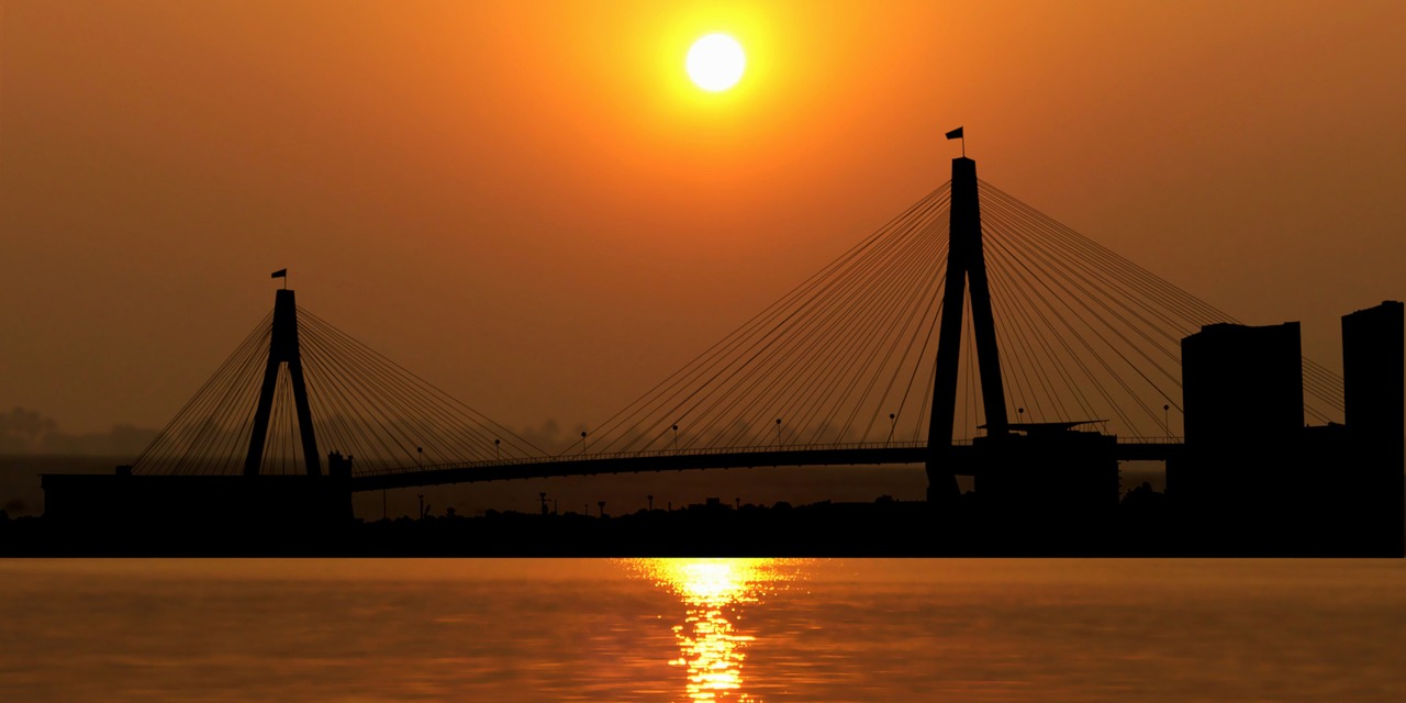 Sunset Bridge The Water - Free photo on Pixabay