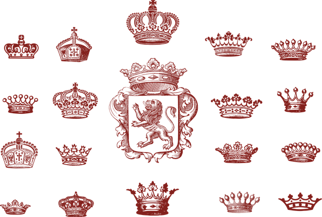 Free crown coat of arms emblem vector