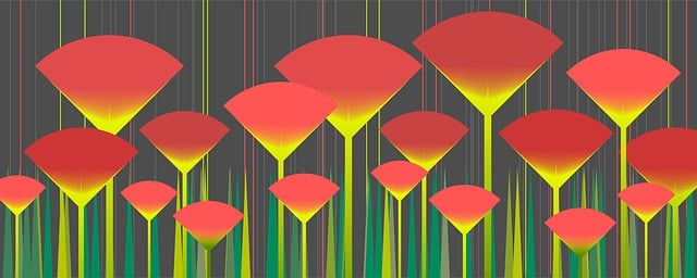 Free background stylized floral illustration