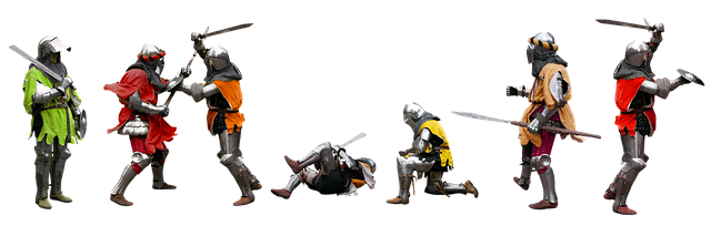Free people knight warrior illustration