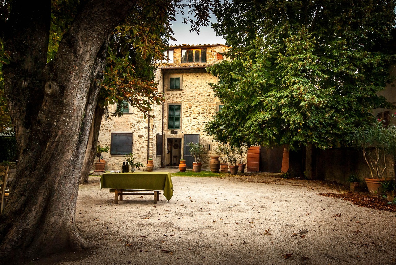 Grădină, casă veche