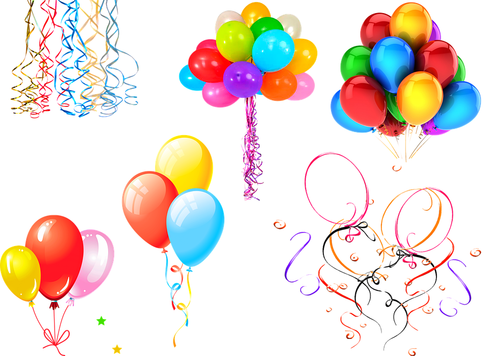 Rainbow Color Balloons Confetti Free image on Pixabay