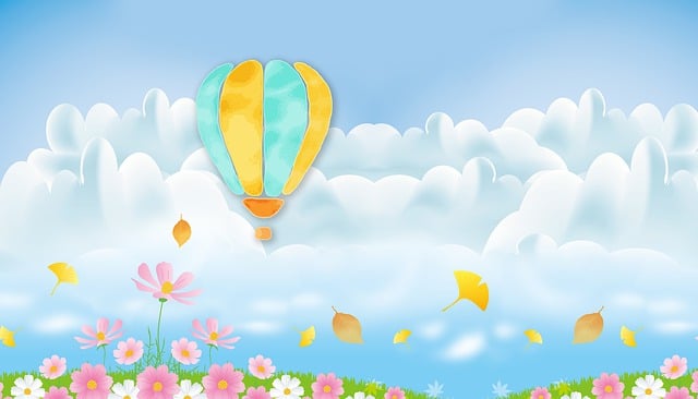 Free cartoon landscape colourful illustration