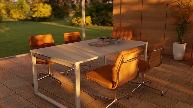 Esstisch, Stühle, Tisch, Zimmer, Natur