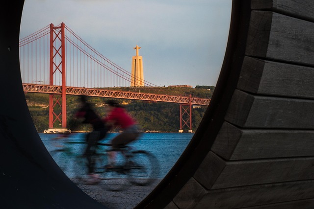 Lisboa, Ciclismo, Ponte, Tagus, Rio