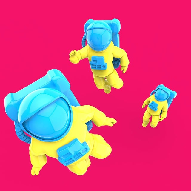 Free astronaut design 3d illustration