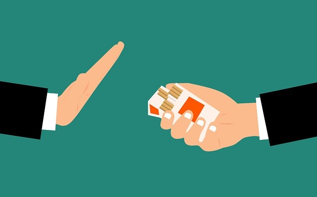 Free cigarette addicted stop illustration