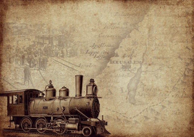 Free vintage locomotive mogul illustration