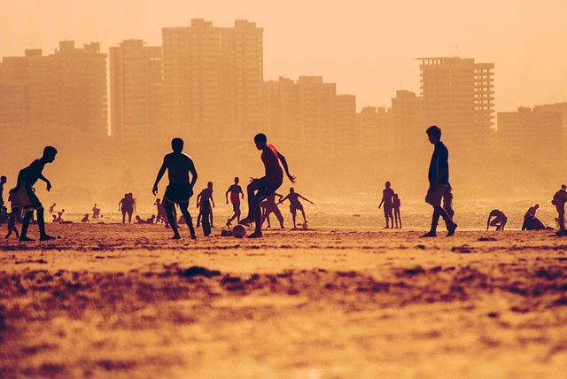 Free Soccer Beach photo and picture
