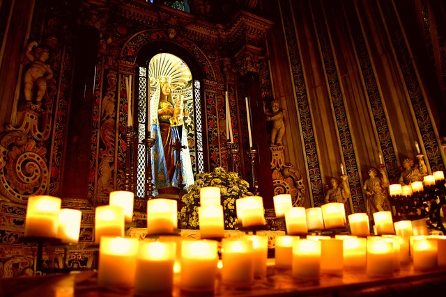 Luz, Velas, Virgen, Rezar, Amar, Iglesia