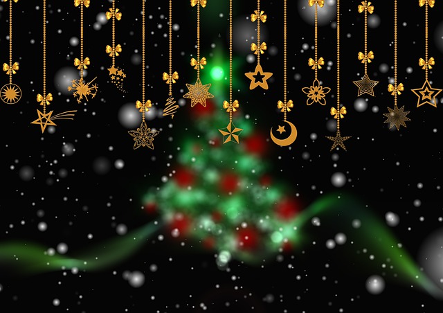 Free christmas stars jewellery illustration