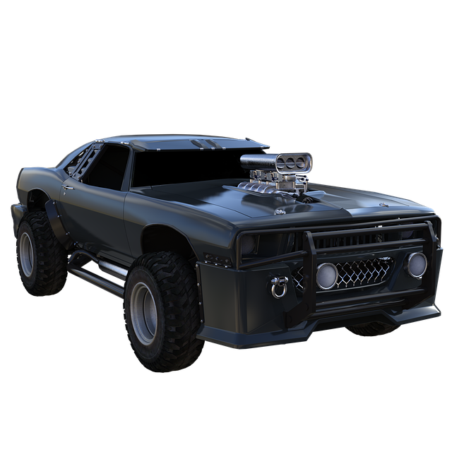 Free car black hotrod illustration