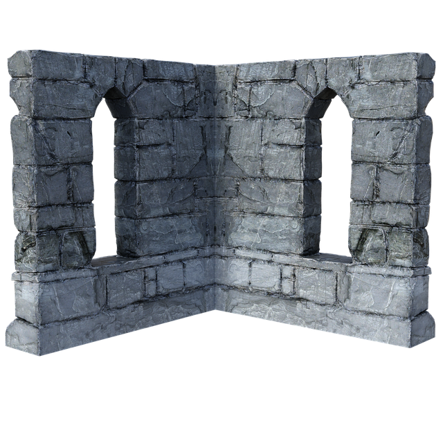 Free ruins walls windows illustration