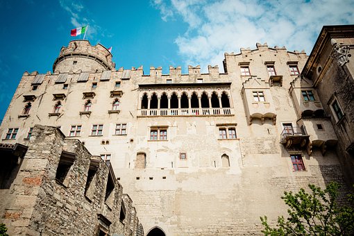德尔卡斯特罗德尔, Trento, 城堡, 建造, 卡斯特尔, 正面, 卡斯特桥