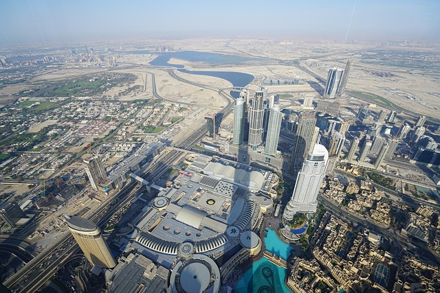 Dubai, Burj, Khalifa, Ciudad, Moderno