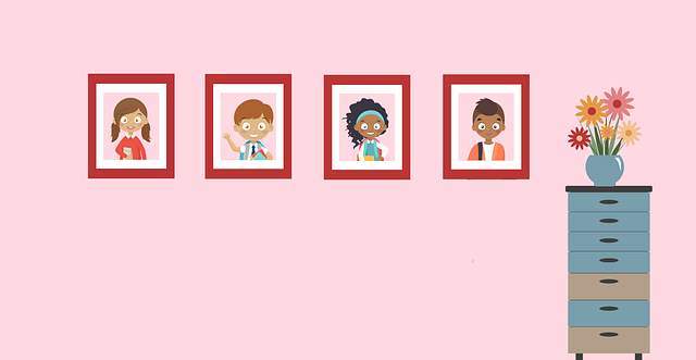 กรอบ, ยิ้ม, เด็ก, โรงเรียน