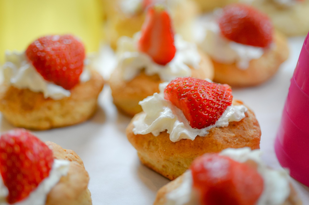 Strawberry Scone Treat Free Photo On Pixabay Pixabay